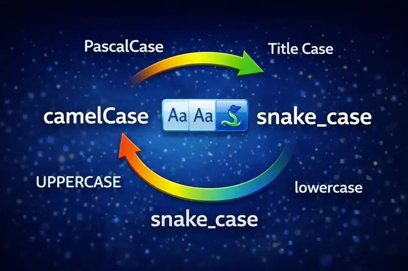 Text Case Converter: 15 Transformations from camelCase to CONSTANT_CASE